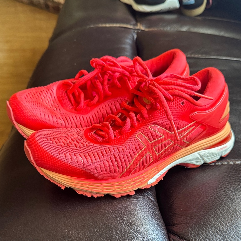 ASICS Fiery Red Athletic Sneakers